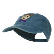 Smile Dad Embroidered Washed Cap