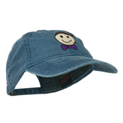 Smile Dad Embroidered Washed Cap