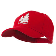 Christmas Trees with Snow Embroidered Cap