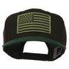 Subdued American Flag Patched Two Tone High Cap