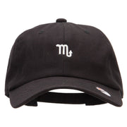 Scorpio Zodiac Sign Embroidered Unstructured Cap