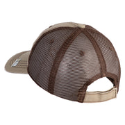 U.S. Army 25th Infantry Division Embroidered Low Profile Special Cotton Mesh Cap - Khaki-Brown OSFM