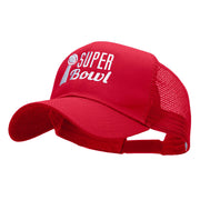 Super Bowl Embroidered Solid Cotton Prostyle Twill Mesh Cap