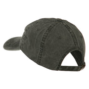 Smile Face Embroidered Washed Cap