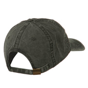 Smile Face Embroidered Washed Cap