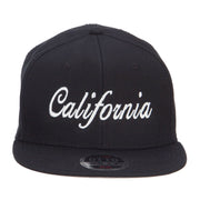 California Embroidered Cotton Snapback Cap