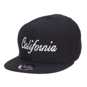 California Embroidered Cotton Snapback Cap