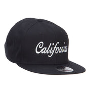 California Embroidered Cotton Snapback Cap