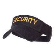 Security Embroidered Brushed Sun Visor