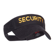 Security Embroidered Brushed Sun Visor