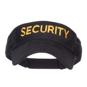 Security Embroidered Brushed Sun Visor