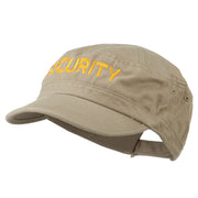 Security Embroidered Enzyme Army Cap