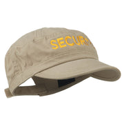 Security Embroidered Enzyme Army Cap