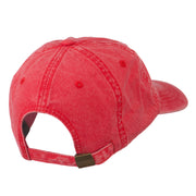 Smile Face Embroidered Washed Cap