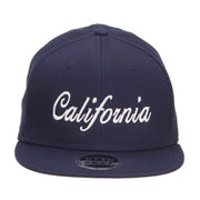 California Embroidered Cotton Snapback Cap