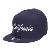 California Embroidered Cotton Snapback Cap