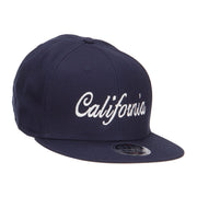 California Embroidered Cotton Snapback Cap