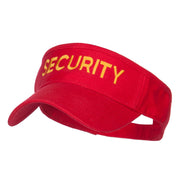 Security Embroidered Brushed Sun Visor