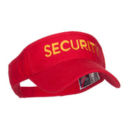 Security Embroidered Brushed Sun Visor