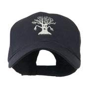 Spooky Halloween Tree Embroidered Cap