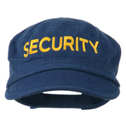 Security Embroidered Enzyme Army Cap