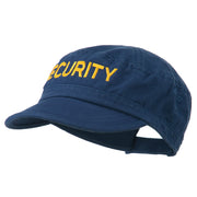 Security Embroidered Enzyme Army Cap