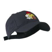 Baseball Smile Glove and Ball Embroidered Cap