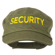 Security Embroidered Enzyme Army Cap