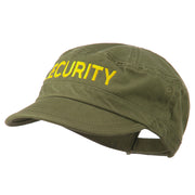 Security Embroidered Enzyme Army Cap