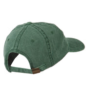 Smile Face Embroidered Washed Cap