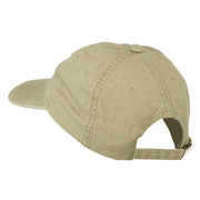 Smile Face Embroidered Washed Cap