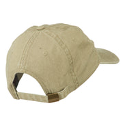 Smile Face Embroidered Washed Cap