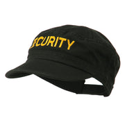 Security Embroidered Enzyme Army Cap