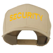 Security Letter Embroidered High Profile Cap