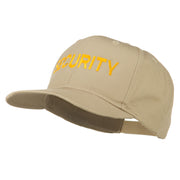 Security Letter Embroidered High Profile Cap