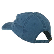 Smile Face Embroidered Washed Cap