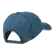 Smile Face Embroidered Washed Cap