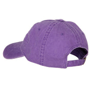 Smile Face Embroidered Washed Cap