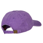 Smile Face Embroidered Washed Cap