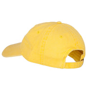 Smile Face Embroidered Washed Cap