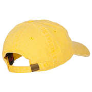 Smile Face Embroidered Washed Cap