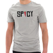 Spicy Word Graphic Design Unisex Short Sleeve Cotton Jersey T-Shirt