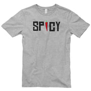 Spicy Word Graphic Design Unisex Short Sleeve Cotton Jersey T-Shirt