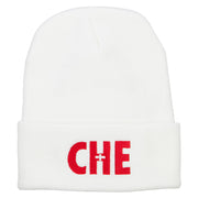 Switzerland CHE Flag Embroidered Long Beanie