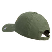 U.S. Army 27th Infantry Brigade Combat Team Embroidered Washed Solid Pigment Dyed Cotton Twill Brass Buckle Cap - Olive OSFM