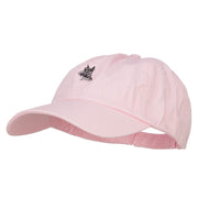 Schnauzer Dog Head Embroidered Low Cap