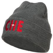 Switzerland CHE Flag Embroidered Long Beanie