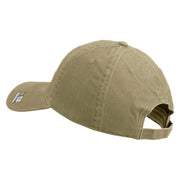 U.S. Army 27th Infantry Brigade Combat Team Embroidered Washed Solid Pigment Dyed Cotton Twill Brass Buckle Cap - Khaki OSFM