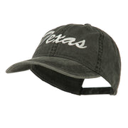 US Mid State Texas Embroidered Washed Cap