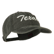 US Mid State Texas Embroidered Washed Cap